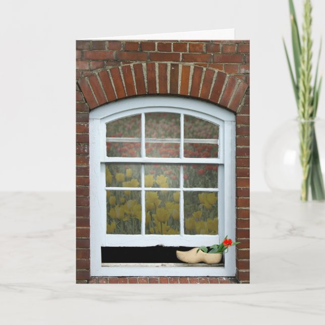 Happy Birthday Dutch Window Card (Front)