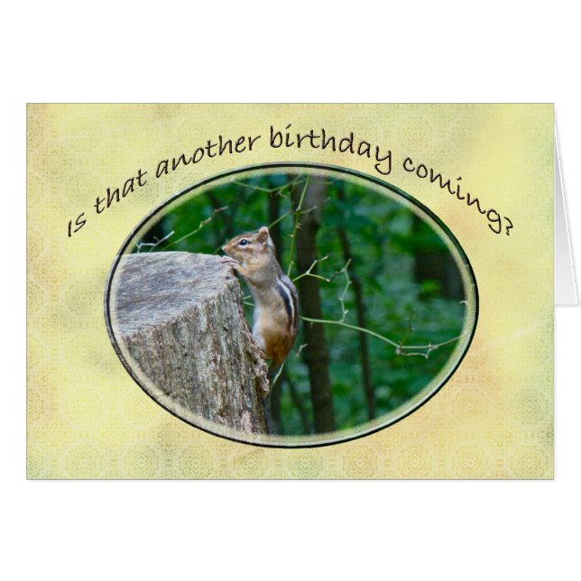 Happy Birthday - Eastern Chipmunk (Front Horizontal)