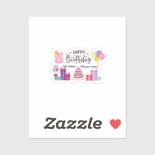 Happy Birthday Editable Design  (Sheet)