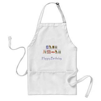 Happy Birthday Egyptian Hieroglyphics Standard Apron