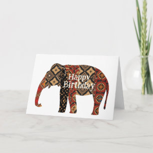 Happy Birthday Elephant Card
