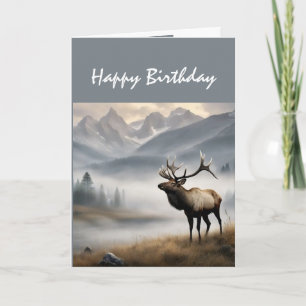 Happy Birthday Elk Someone Outstanding Card