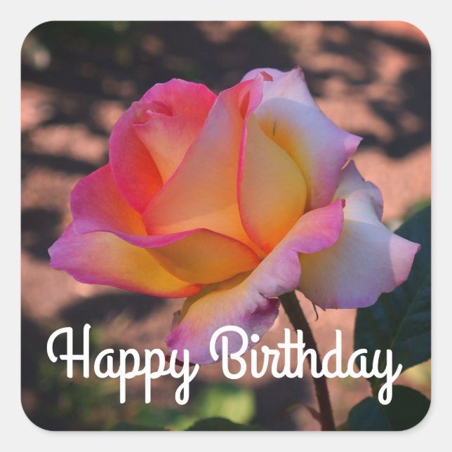 Happy Birthday Elle Rose #1 Stickers (Front)