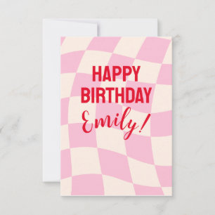 Happy Birthday Emily Custom Name Personalized  Card