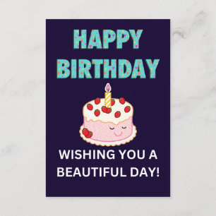 Happy birthday enclosure card