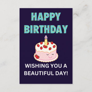 Happy birthday enclosure card