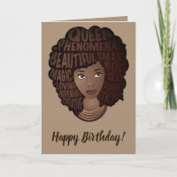 Happy Birthday, Encouraging Black Women, Brown