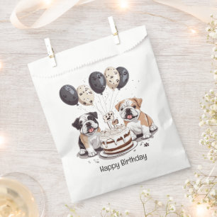 Happy Birthday English Bulldogs Favour Bags