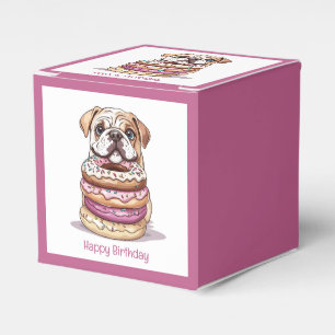 Happy Birthday English Bulldogs Favour Box