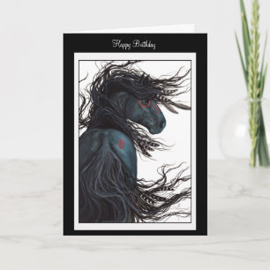 Happy Birthday Enjoy Horse Card by Bihrle
