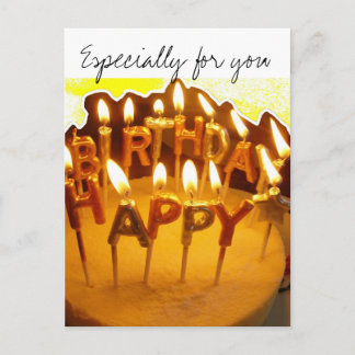 Happy Birthday, Especially for you Postcard