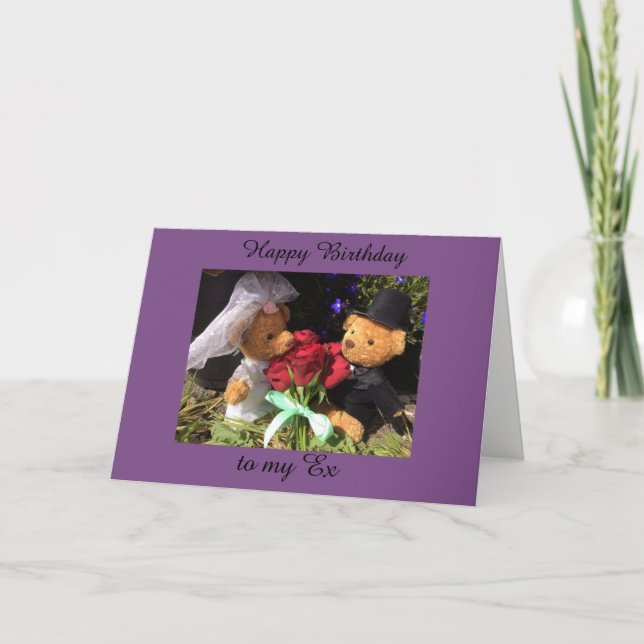 happy birthday ex card (Front)