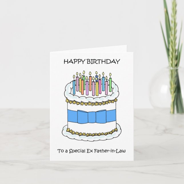 Happy Birthday Ex Father-in-Law Card (Front)