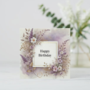 happy birthday exotic card