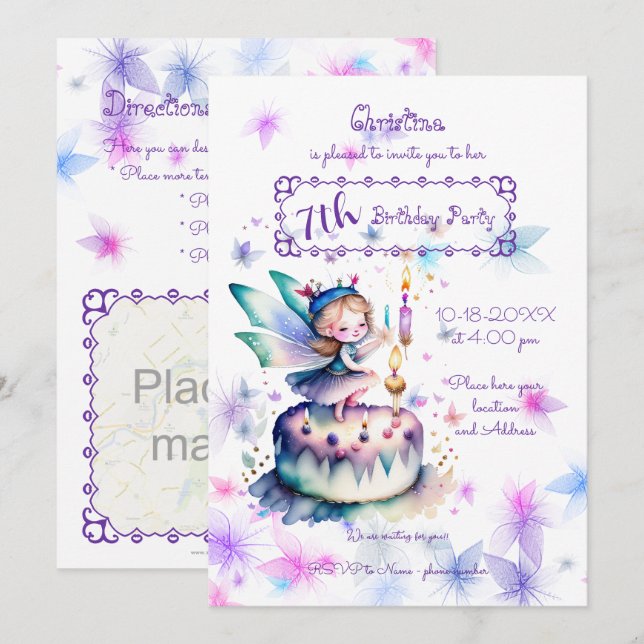 Happy Birthday Fairy 01 (Front/Back)