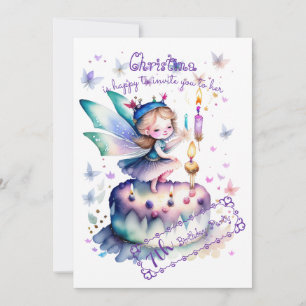 Happy Birthday Fairy 01 Invitation