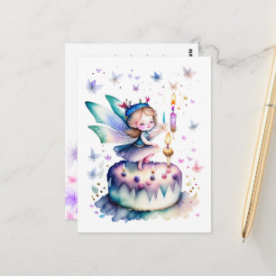 Happy Birthday Fairy 01 Postcard