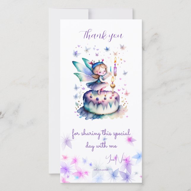 Happy Birthday Fairy 01 Save The Date (Front)