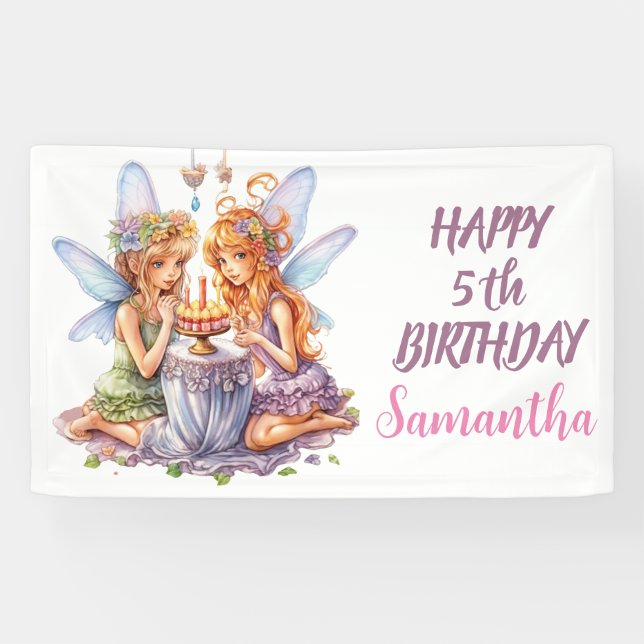 HAPPY BIRTHDAY FAIRY Banner (Horizontal)