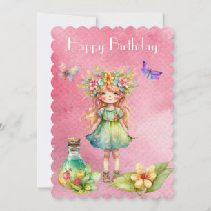 Happy birthday fairy invitation