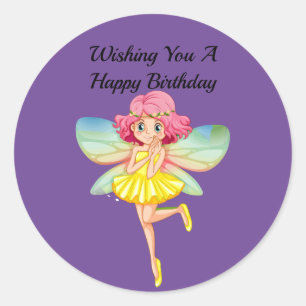 Happy Birthday Fairy Sticker