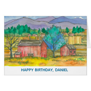 Happy Birthday Farmer Barns Fields Custom Name