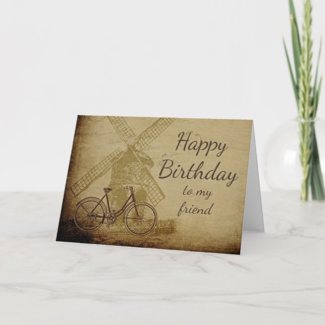 Happy Birthday Favorite Dutch person Friend Card (Front)