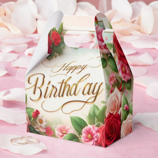 happy birthday favour box (Wedding)