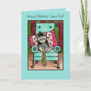 Happy Birthday Ferret Card