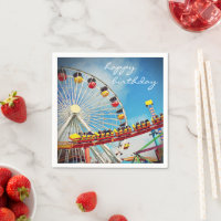 Happy Birthday Ferris Wheel Roller Coaster Paper