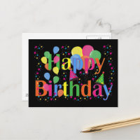 Happy Birthday, festive birthday celebration