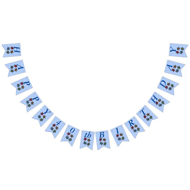 Happy Birthday Festive Colourful Group of Turtles Bunting (All)