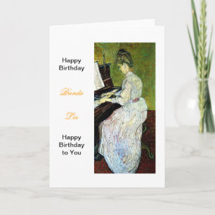 Happy birthday fine art, Marguerite Gachet at... Card