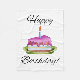 Happy Birthday! Fleece Blanket