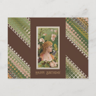 Happy Birthday Floral Beauties Postcard