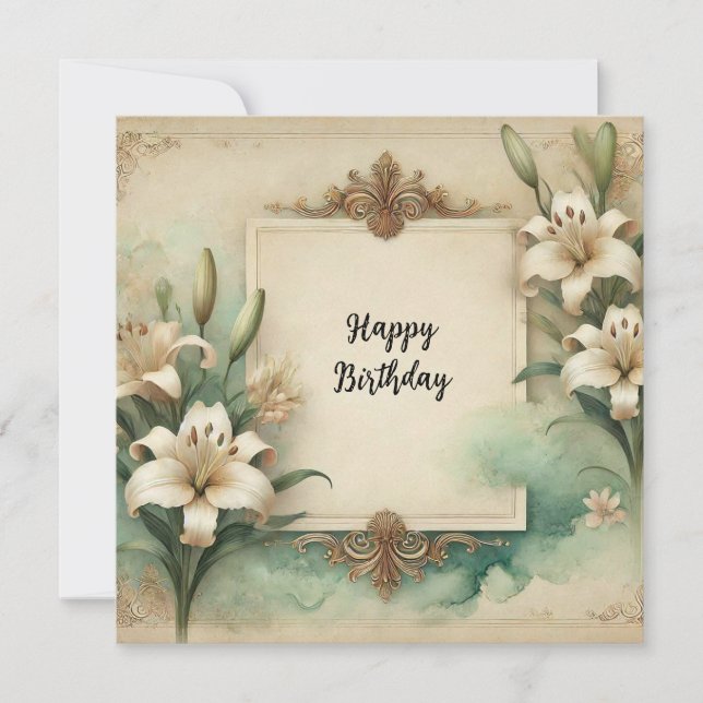 happy birthday floral card (Front)