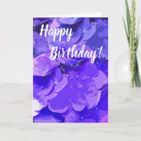 *~* Happy Birthday Floral Hydrangea Flower
