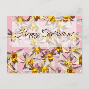 Happy Birthday Floral Postcard