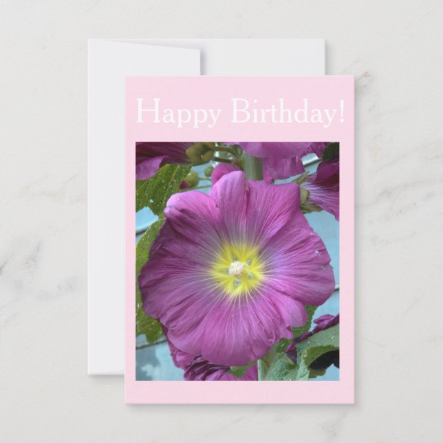 Happy Birthday Flower Card (Front)