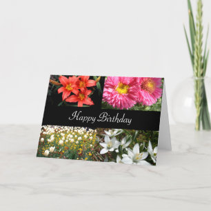 Happy Birthday Flowers 2   Card