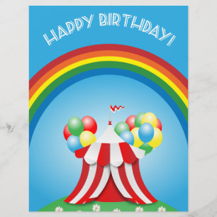 Happy birthday flyer