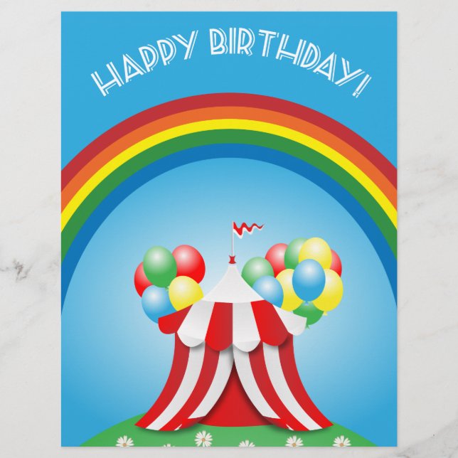 Happy birthday flyer (Front)