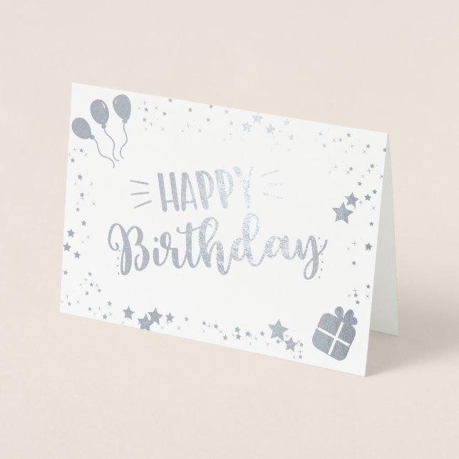 Happy Birthday Foil Card (Front)