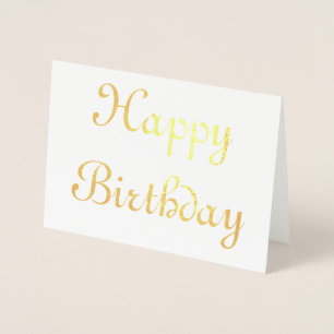 Happy Birthday Foil Card