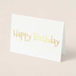 Happy Birthday Foil Card