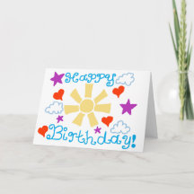 Happy Birthday! Folded Greeting Card