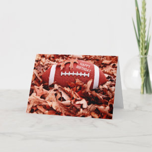 Happy Birthday Football Card