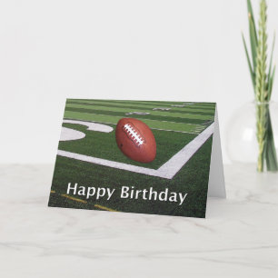 Happy Birthday Football Fanatic Card