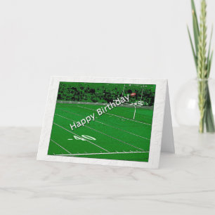 Happy Birthday Football Fanatic Card