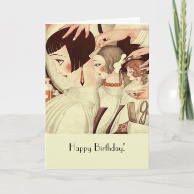 Birthday Card For Hair Stylist Zazzle Co Uk